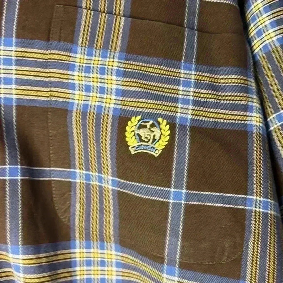 CINCH Brown and Blue Plaid Button Down Western Long Sleeve Shirt - Picture 3 of 5